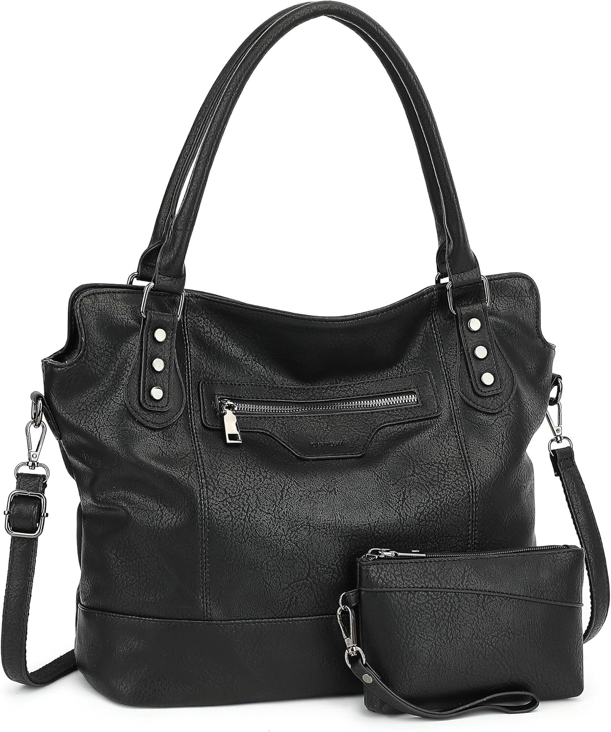 TAN.TOMI Handtas, Dames Handtassen, Grote Shopper met rits, Schooltas