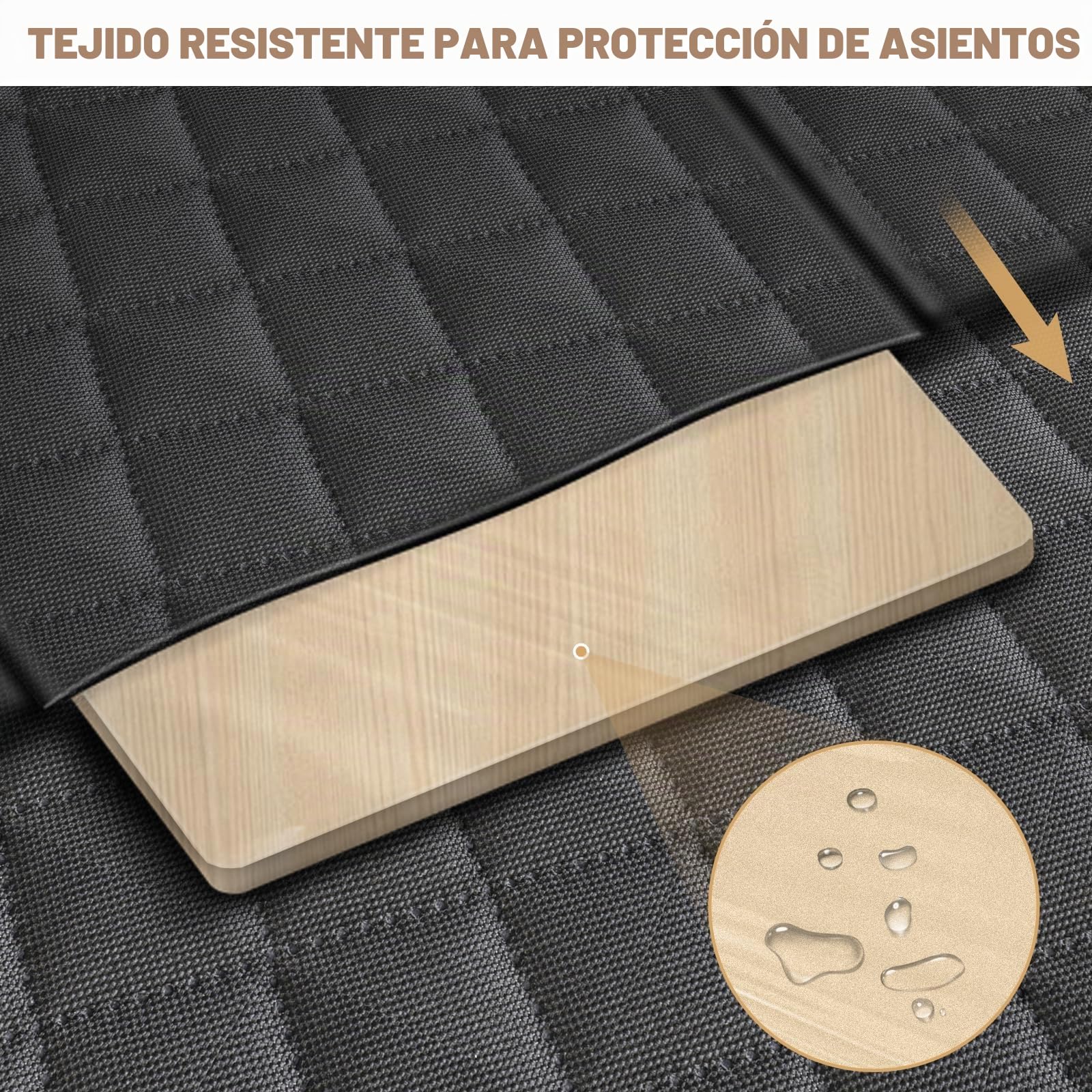 Lekereise Extensor de Asiento Trasero para Perros – Funda de Asiento de Coche para Perro para Asiento Trasero, Hamaca de Perro de Fondo Duro para Coche, colchón de Aire de Camping, Hamaca Cama de
