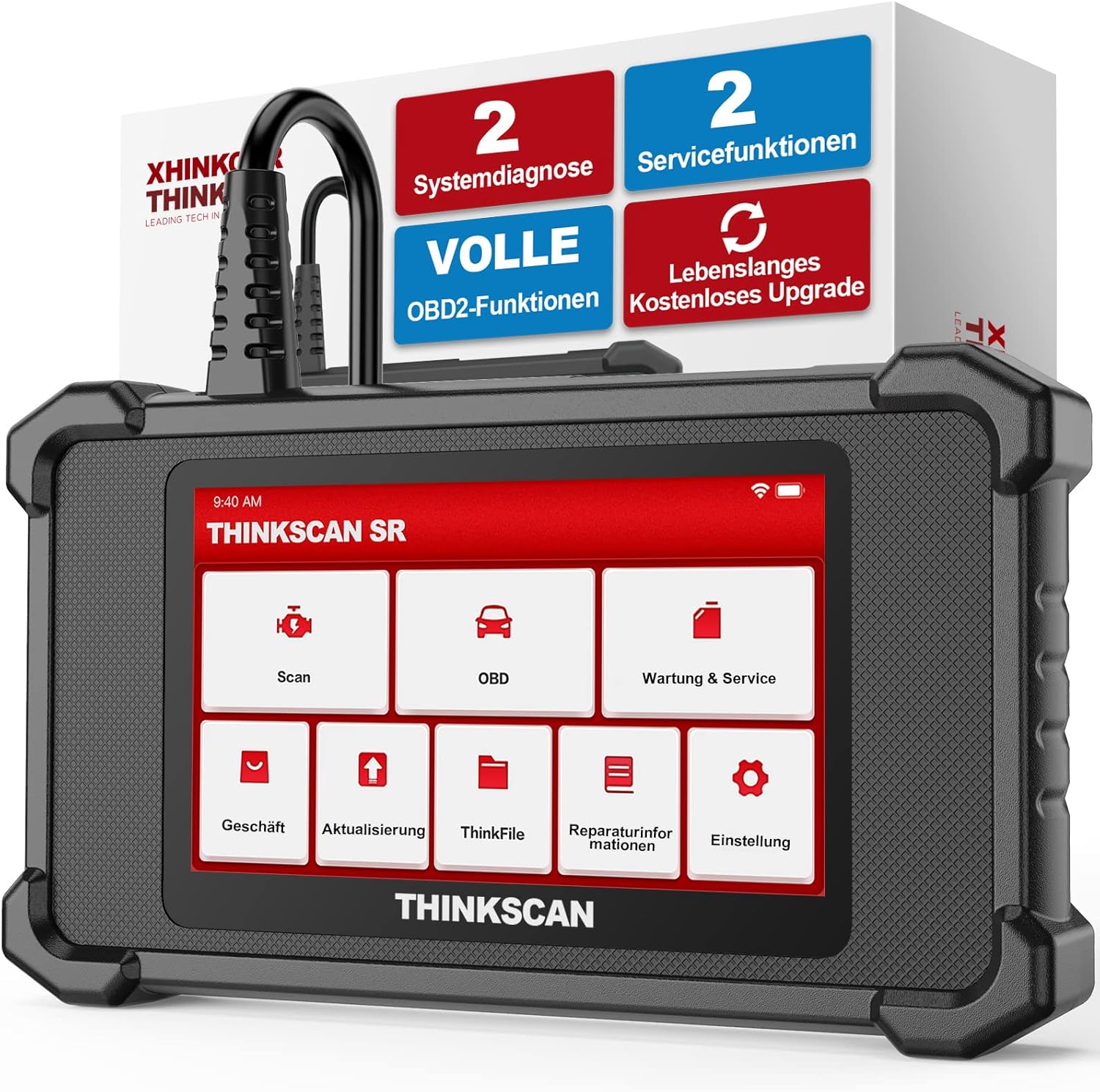 OBD2 Diagnostic Device, SR2 OBD2 Diagnostic Tool Car with 2 System