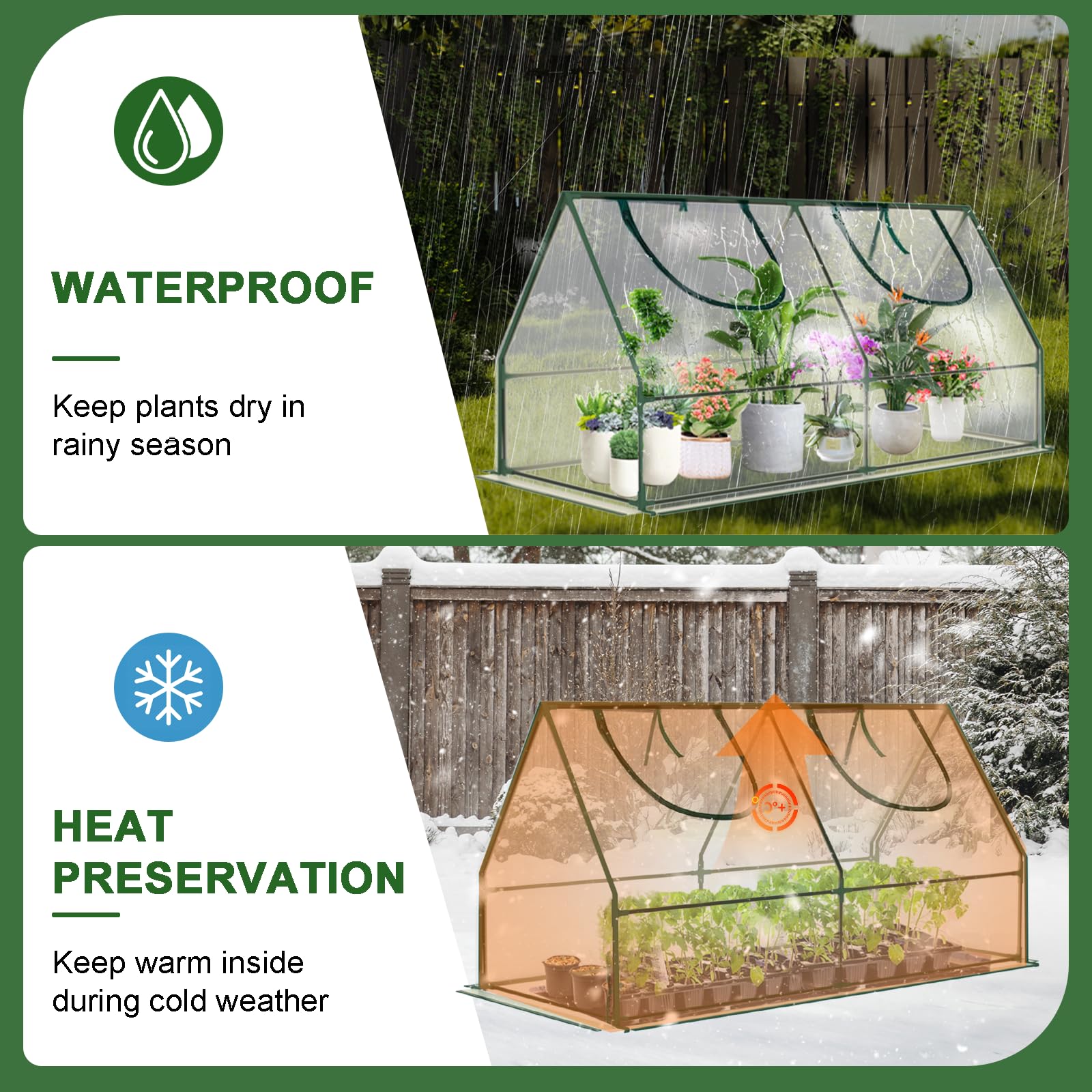 コンパクト温室 1220x1800x1610mm Amazon.com : Mini Greenhouse, 47×23×23