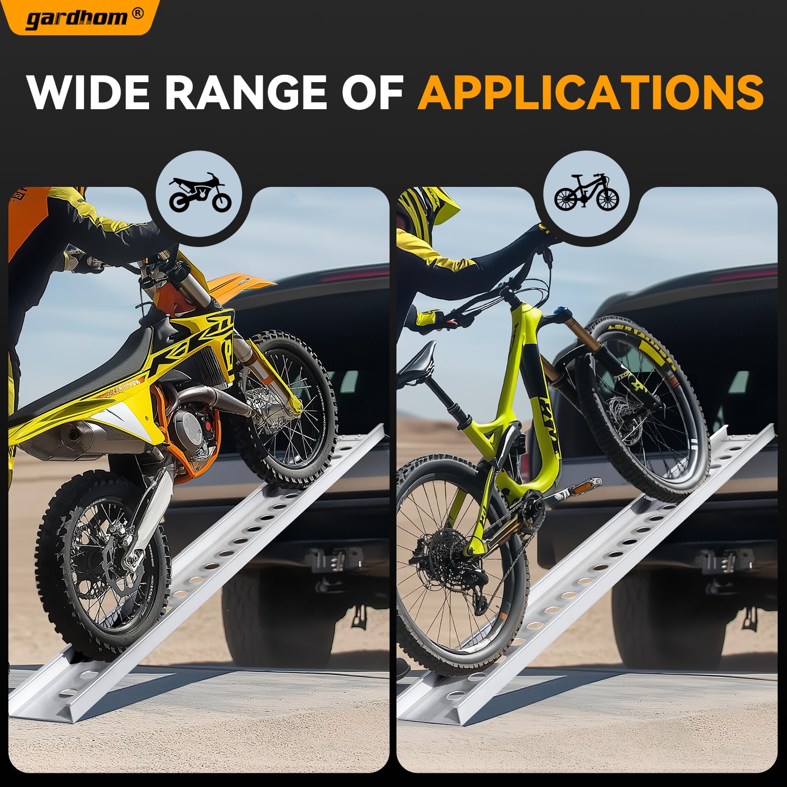 Snapklik.com : Gardhom Motorcycle Ramp Dirt Bike Ramp Aluminum ...
