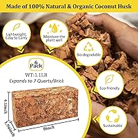 Vista 16 de Riare Paquete de 2 sustratos de chips de coco para plantas, 2.2 libras, ladrillo de cáscara de coco 100% orgánico con baja EC y pH equilibrado
