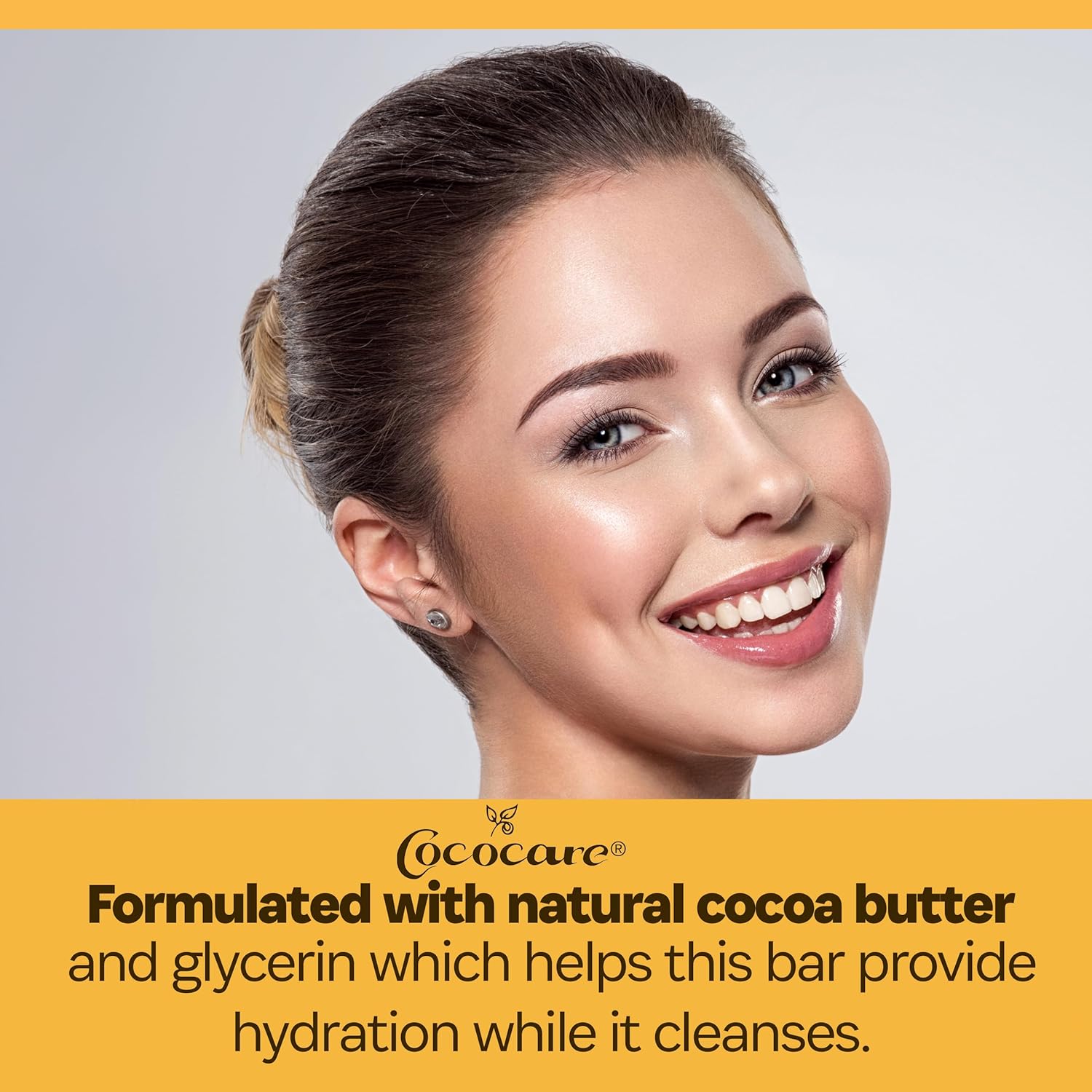 Cococare Cocoa Butter Complexion Bar Soap 4 Ounce - Gentle Cleansing & Hydrating Bar Soap