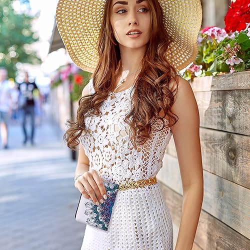 Miniatura 6 de 10 monederos pequeños, estilo bohemio, monedero, monedero, monedero, monedero con cremallera, para mujeres y niñas, Multicolorido