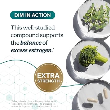 DIM Supplement 400MG Extra Strength, Hormone Balance for Men & Women, 90 Ct