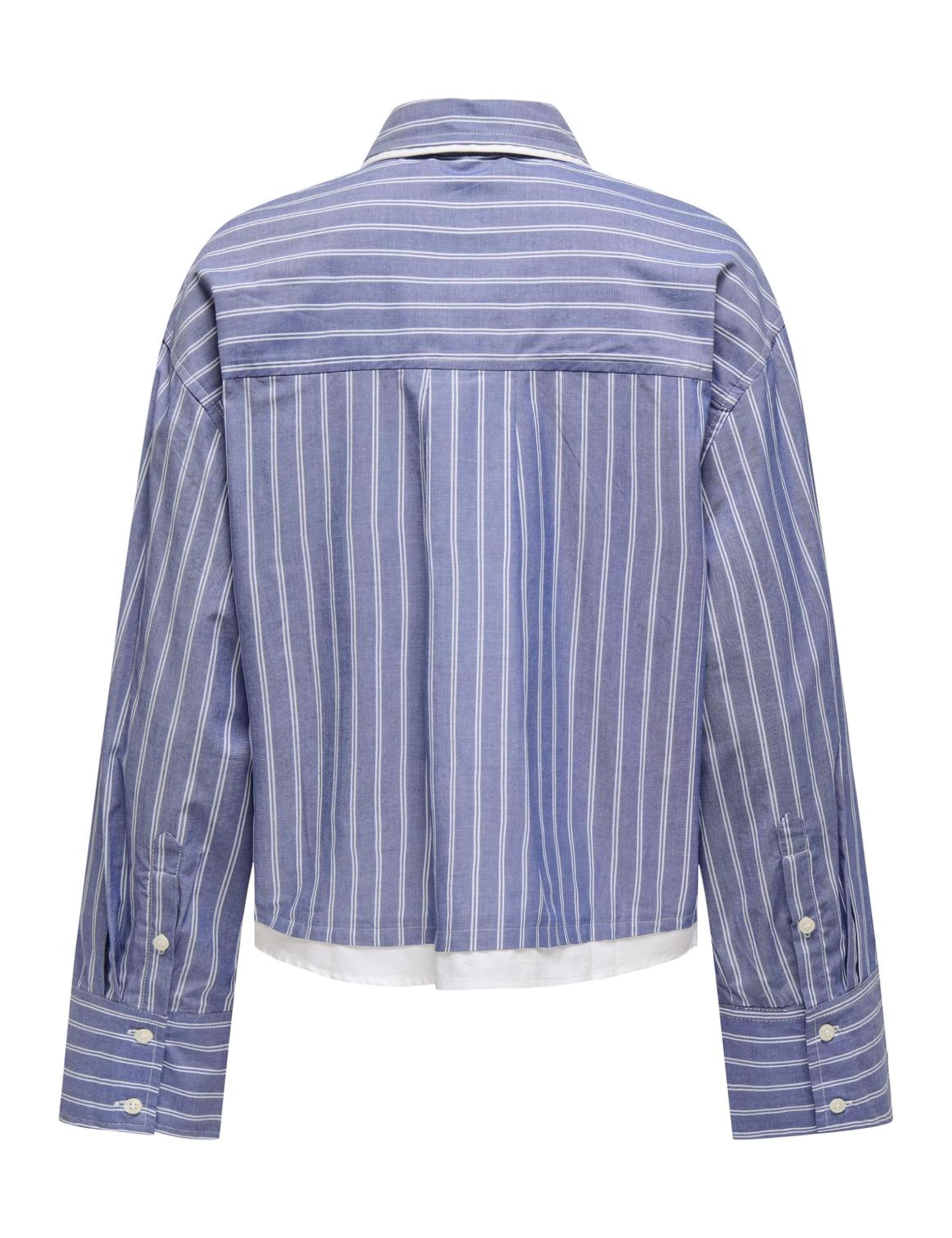 ONLY Onlblanca Life LS Mix Shirt Wvn Donna