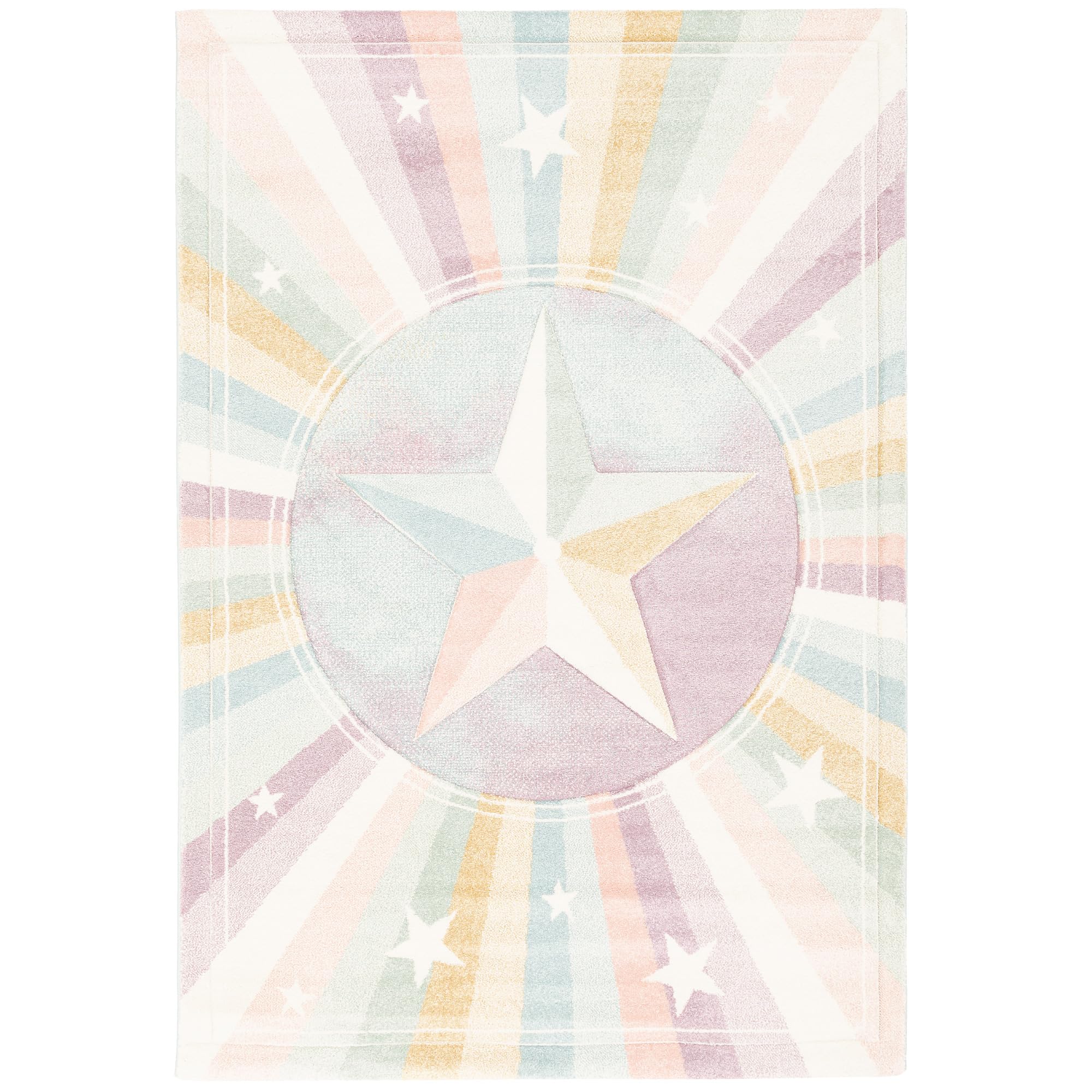 Pergamon Kinderzimmer Teppich Maui Kids Rainbow Star in 5 Größen