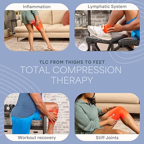 Miniatura 4 de LifePro Botas de masaje de compresión para piernas, dispositivo de compresión secuencial para atletas, sistema de recuperación de piernas para