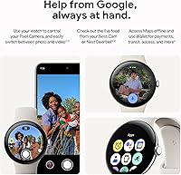 Vista 9 de Reloj inteligente Google Pixel Watch 3 (41mm) Modelo 2024 - Reloj inteligente Android, seguimiento de frecuencia cardíaca, Fitbit para correr