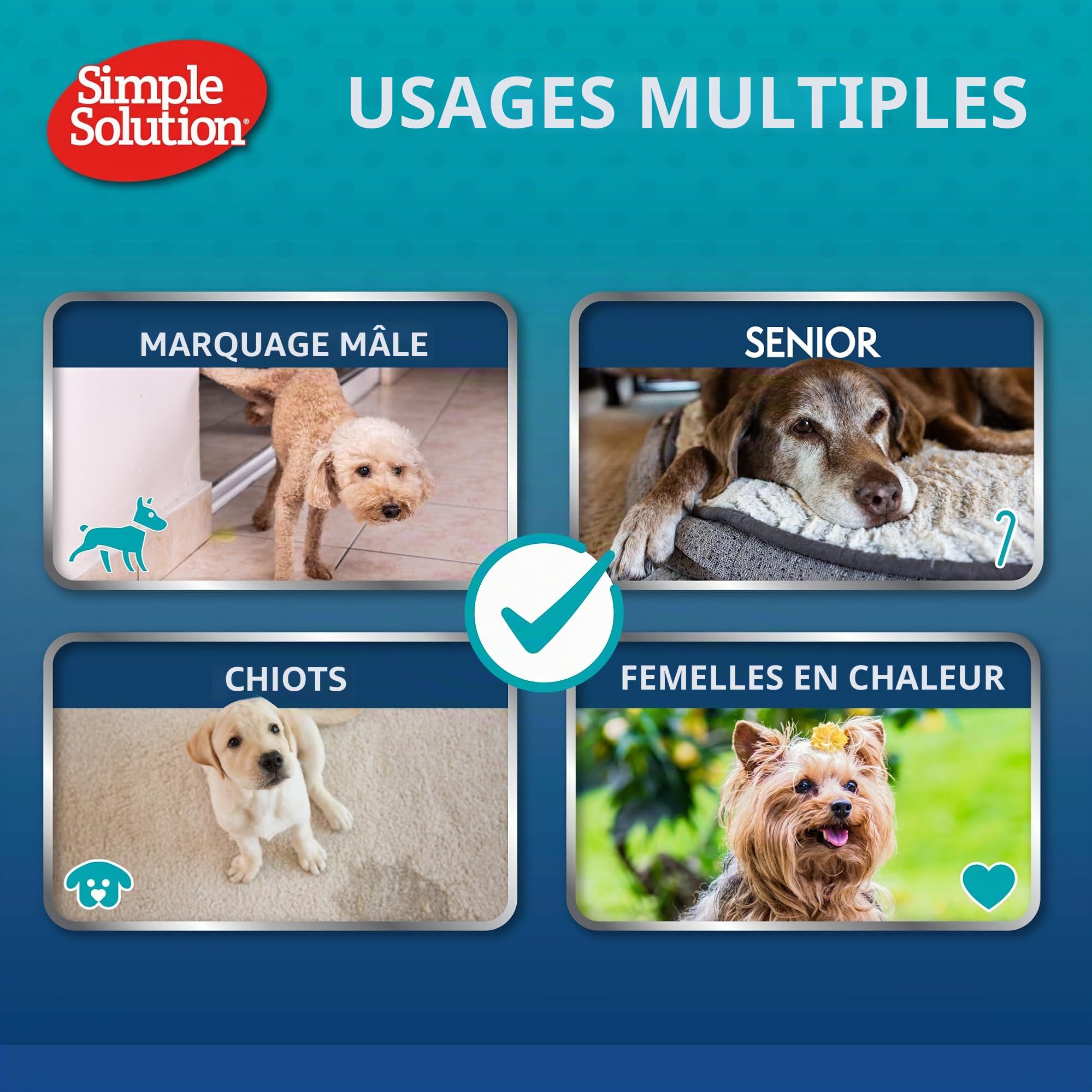 Simple Solution Couche Lavable Pour Chien - Taille Petite
