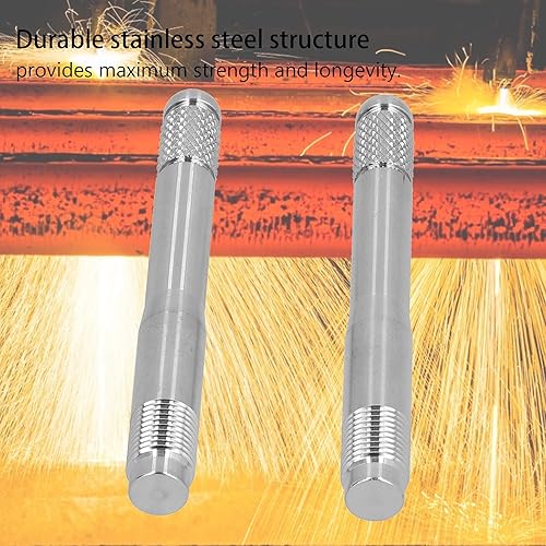 Miniatura 4 de Fydun - 2 pines de alineación de pernos de rueda M14 x 1.5 rosca, herramienta de acero inoxidable para montaje de rueda para Ferrari para Fiat para