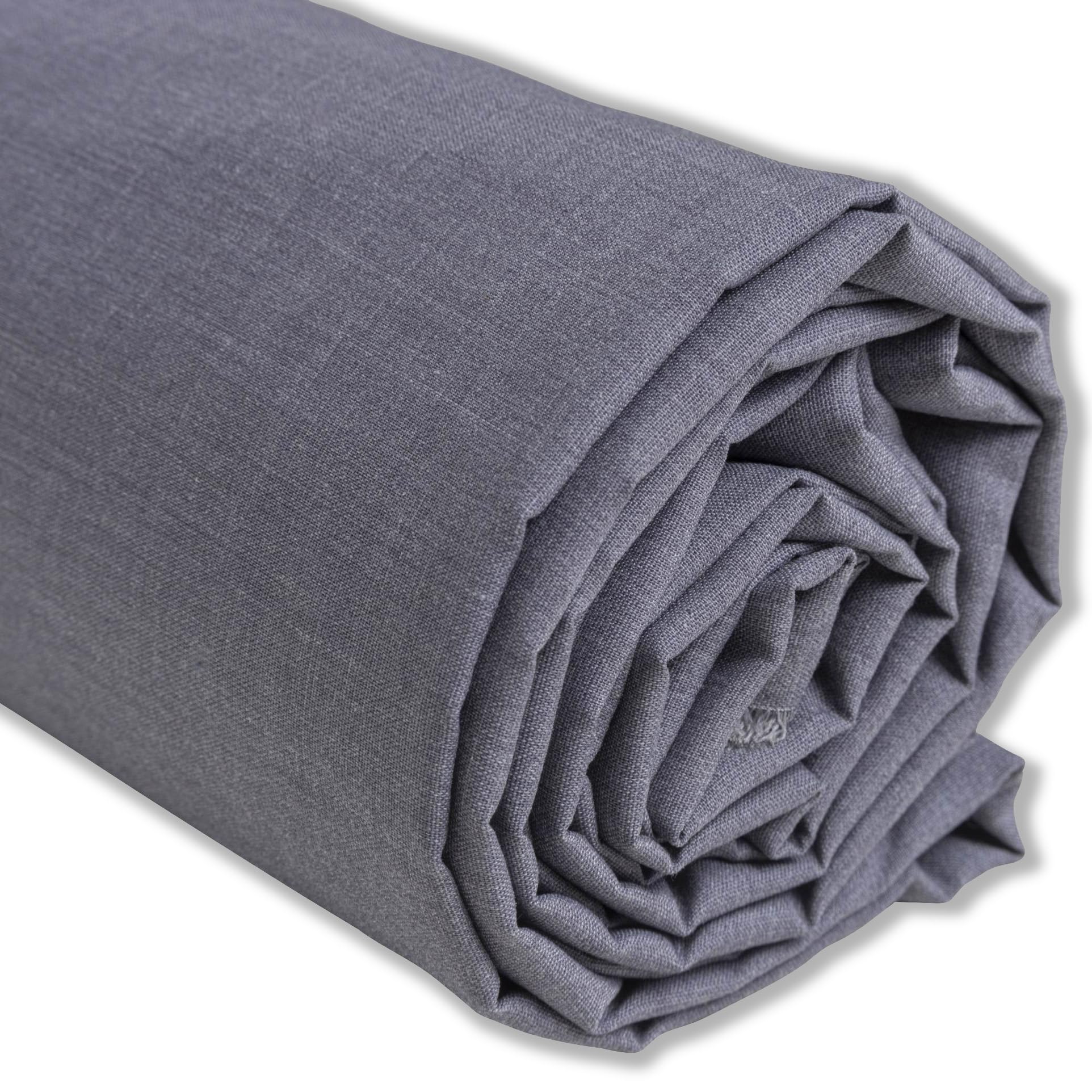 IPEA Cotton Poplin Fabric Grey – 200 cm x 150 cm – Made in Italy – Fabric by the Metre for Sewing, Clothing, Linings, Furnishings, Accessories, Patchwork, Plain Fabric for Sewing