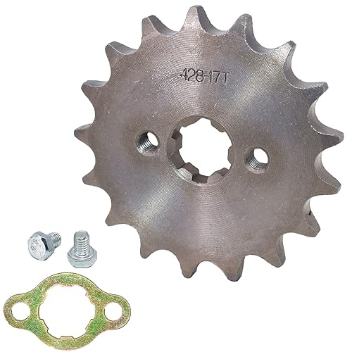 Miniatura 8 de 428-10T-0.669 in - Piñón de motor delantero para motocicleta se adapta a motocicletas de 50 cc, 70 cc, 110 cc, 125 cc, mini bicicleta ATV Quad