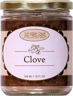 Clove Scented Candle | Warm and Spicy Ground Cloves | Hand Poured in The USA by Just Makes Scents (12 oz)