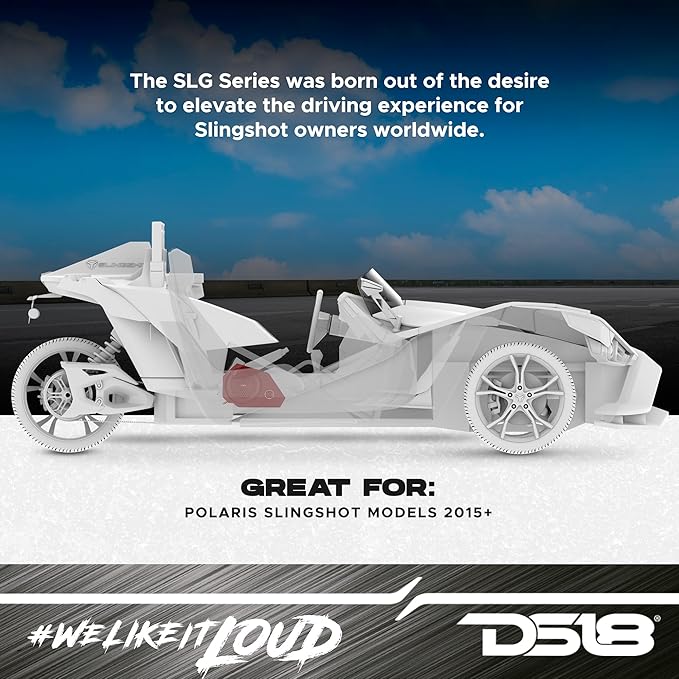 DS18 SLG-SP6 Soportes para Bocina 6.5" Panel Lateral para Polaris Slingshot miniatura 3