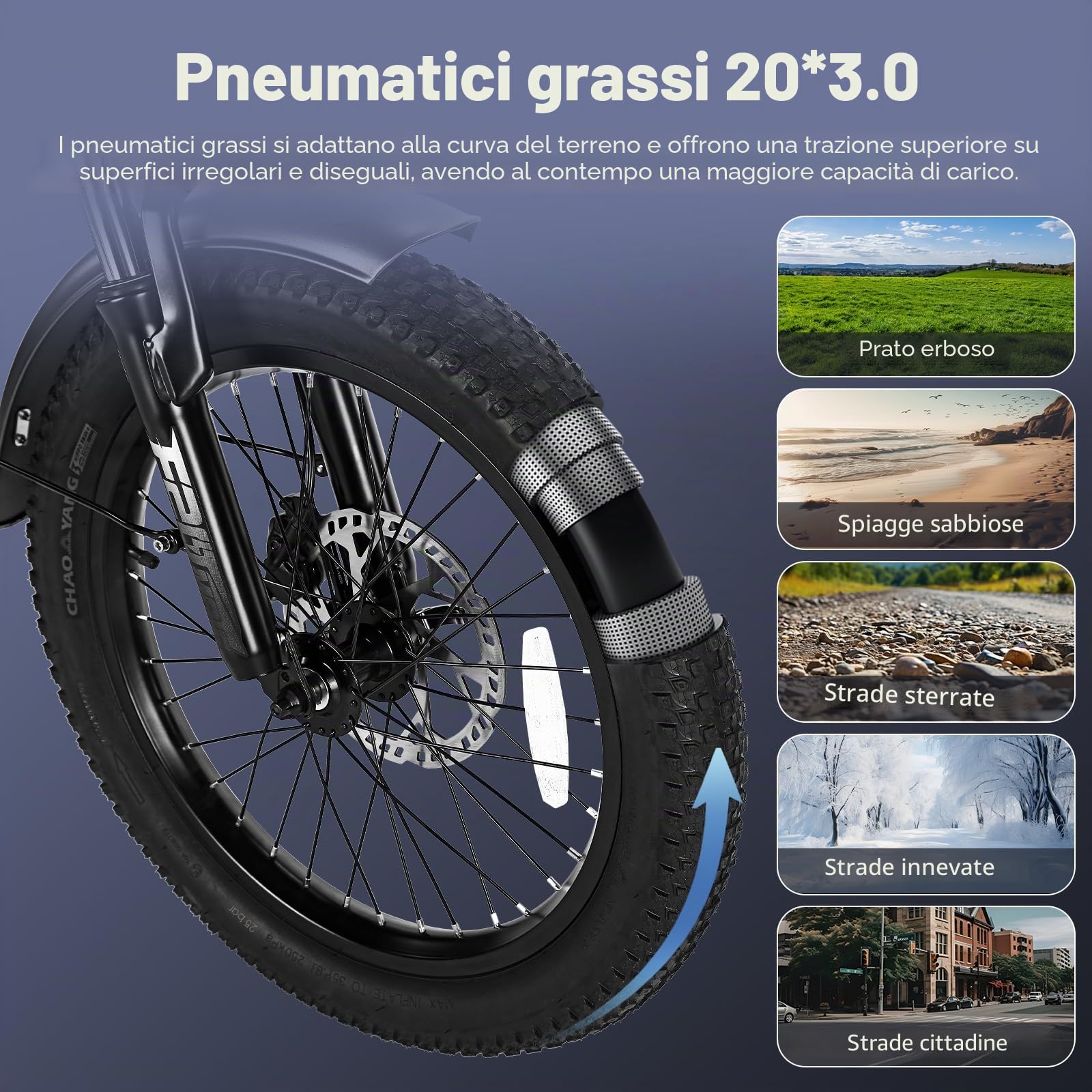 Fafrees F20 Mate Triciclo Elettrico Pieghevole, per Adulti Anziani, Batteria 48V/18.2Ah, Gomme 20 * 3.0", Autonomia 60-110KM