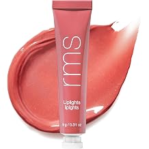 RMS Beauty Liplights Cream Lip Gloss, 0.3 oz | Hydrating plumping tinted lip balm & gloss. Delivers sheer color, long-lasting moisture, and skin-conditioning benefits.