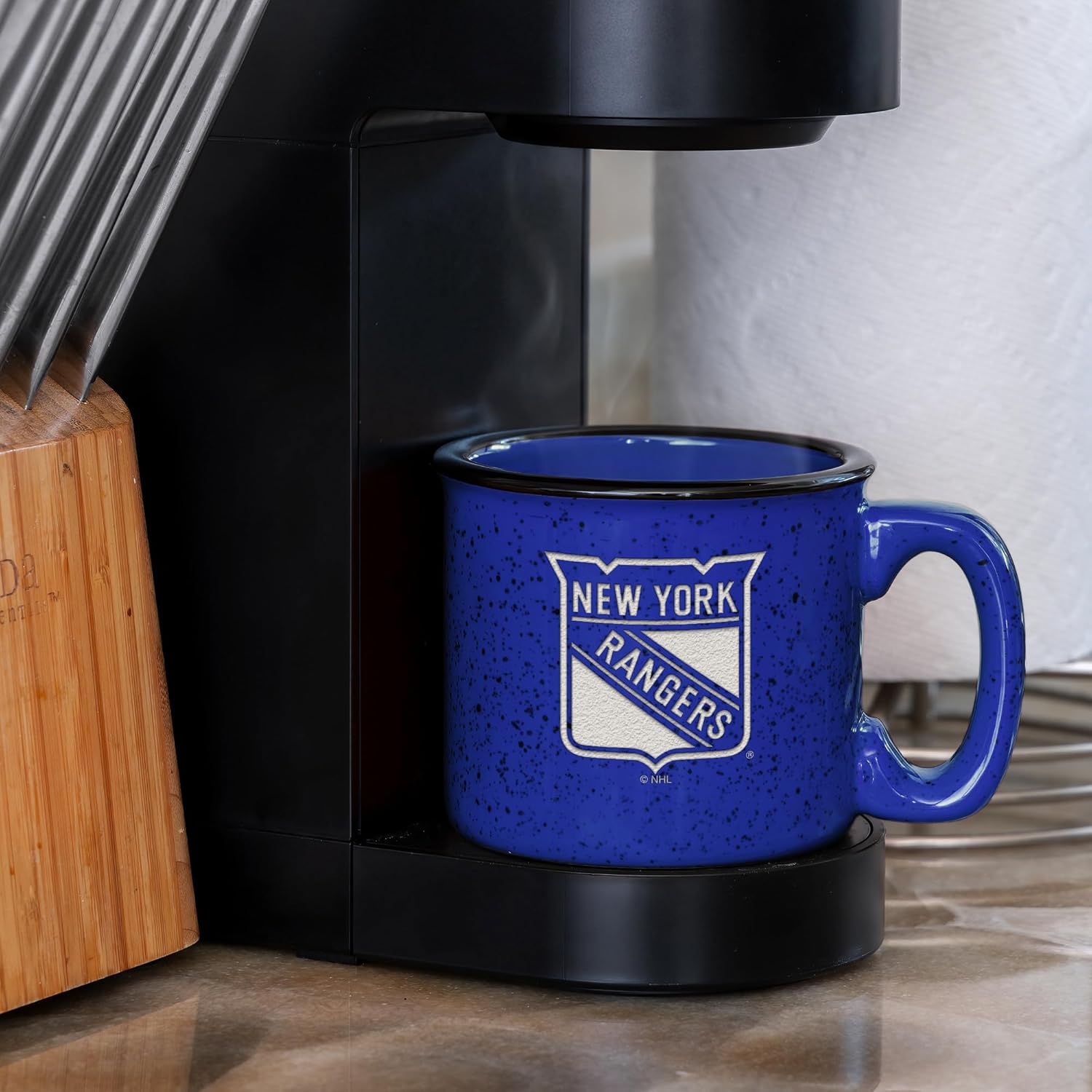 Rico Industries NHL Hockey Speckle 12oz Laser Engraved Campfire Mug - Image 4