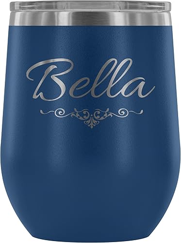 Miniatura 10 de Con aislamiento vaso de vino con tapabella12oz vasos de vino de acero inoxidable de vidriodoble pared aislado al aspiradora taza de viaje para vino,