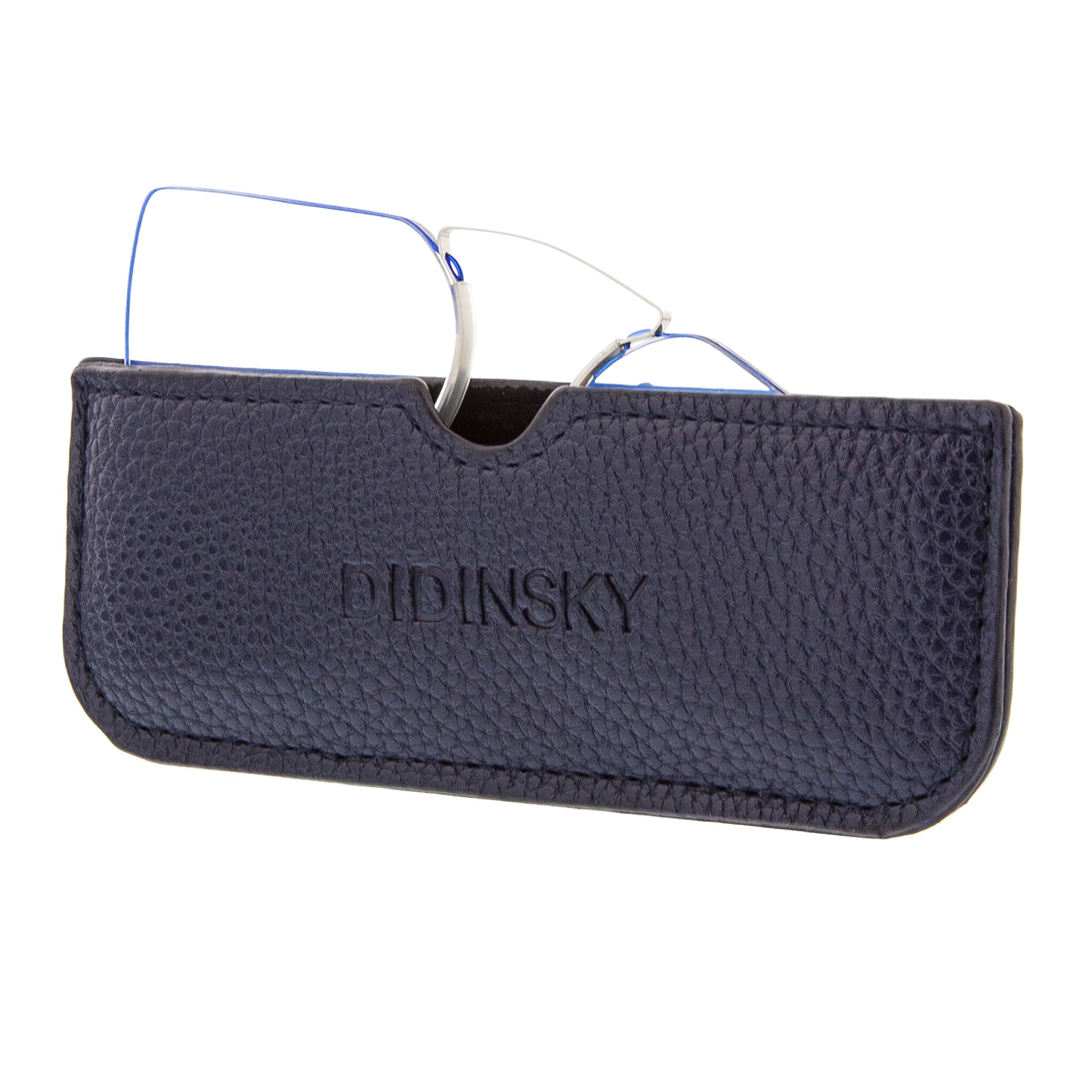 DIDINSKY Gafas de Lectura sin Patillas Graduadas Anti-bluelight para Hombre y Mujer. Anti-reflejantes y Anti Luz Azul Flexibles Irrompibles de Bolsillo. 3 colores y 5 graduaciones – HERMITAGE SQUARE