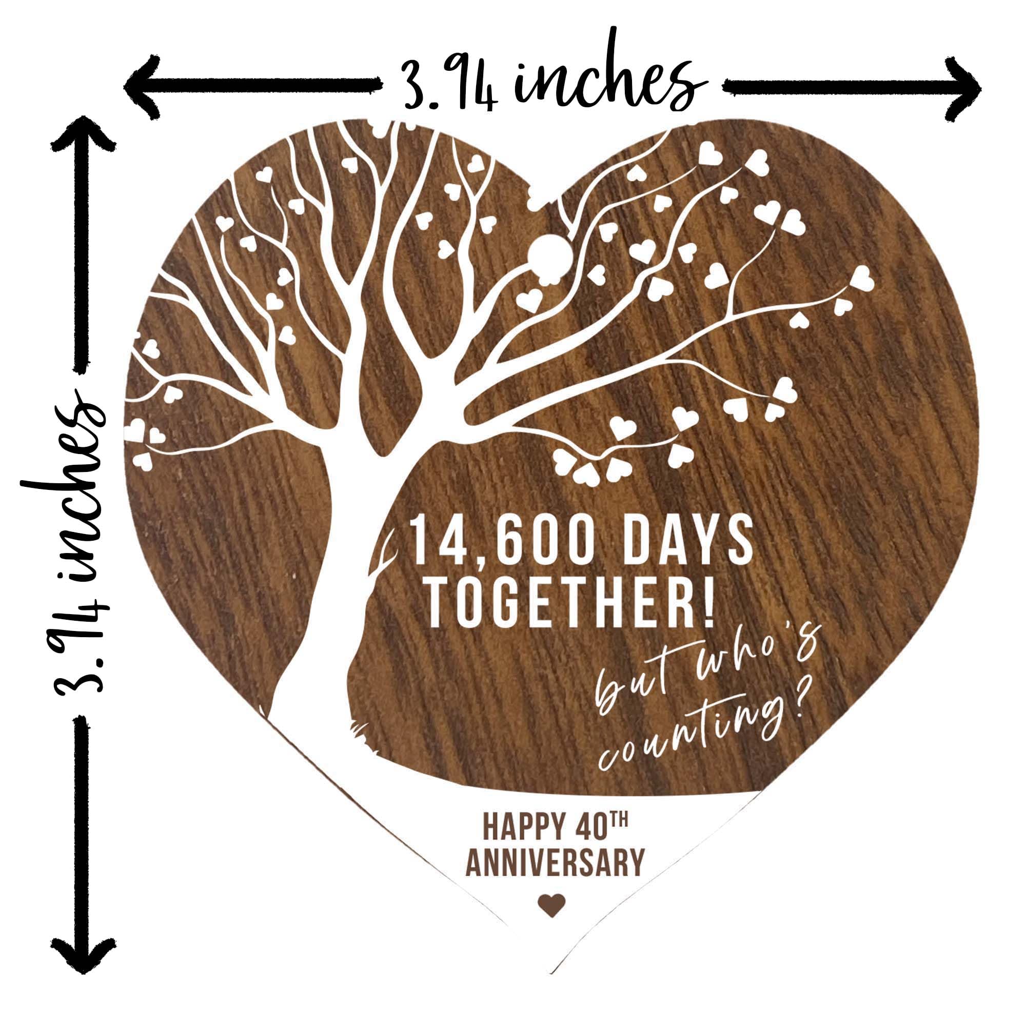 Stuff4 Targa in legno a forma di cuore per anniversario di matrimonio, con scritta in lingua inglese Annoy, Celebrate Anniversary Wife Husband Boyfriend Girlfriend (lingua italiana non garantita