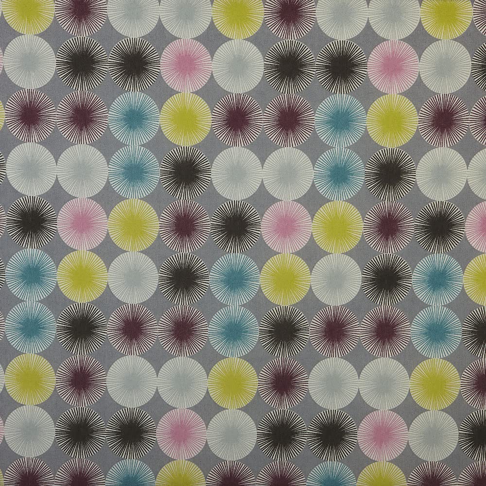 Kt KILOtela - Tela Loneta Estampada, Decoración, Tapizar, Cojines, Cortinas, Bolsos, Manteles, Costura Creativa, 100 cm Largo x 280 cm Ancho, Flores Sevilla, Rosa, Azul ─ 1 Metro — view 6