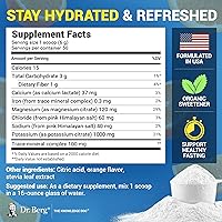 Vista 3 de Dr. Berg Zero Sugar Hydration Keto Electrolyte Powder - Mejorado con 1000 mg de potasio y sal rosa real del Himalaya (no sal de mesa) - Suplemento