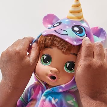 Baby Alive Super BFF Sophia Sparkle Brown Hair Dress Up Baby Doll Playset, 11 Inches, Toys for 3 Year Old Girls & Boys & Up