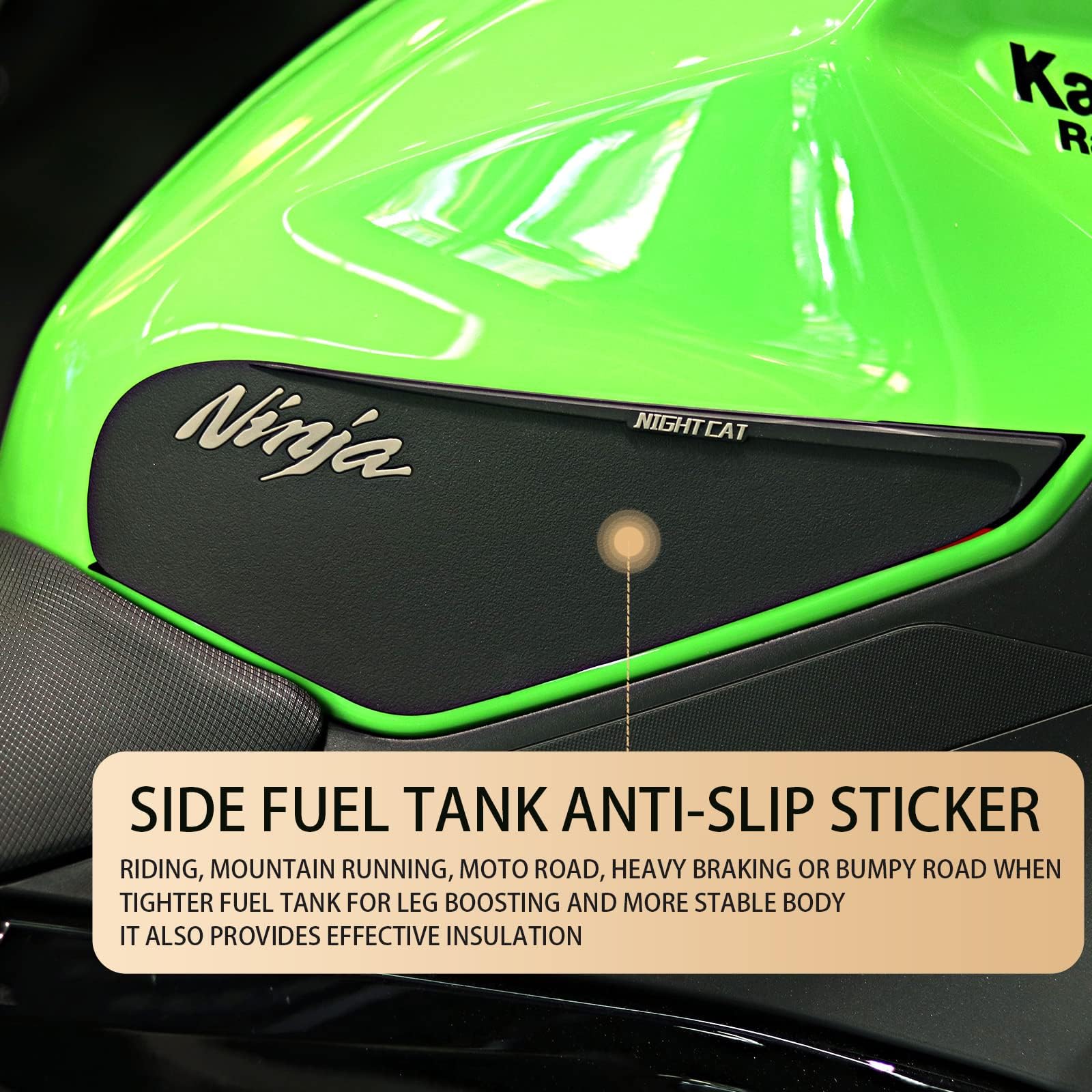 Amazon.com: NIGHT CAT Compatible Ninja 400 Ninja 500 Motorcycle