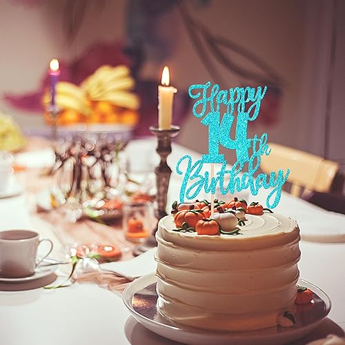 Miniatura 5 de 1 pieza de decoración para pastel de cumpleaños número 10 con purpurina y saludos a 10 años, selección de pastel de 10 años, fabulosa decoración de