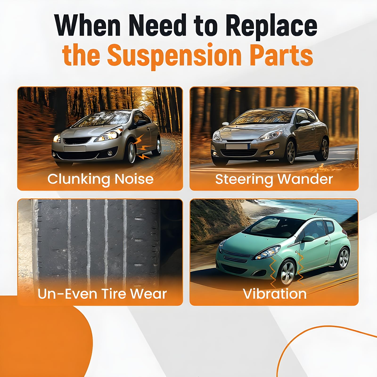 maXpeedingrods Kit de 6 bras de suspension + biellette de direction Pour 206 3520G8