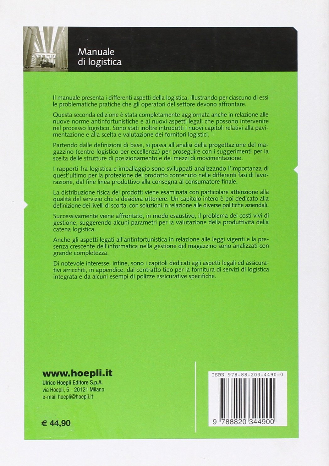 Manuale logistica
