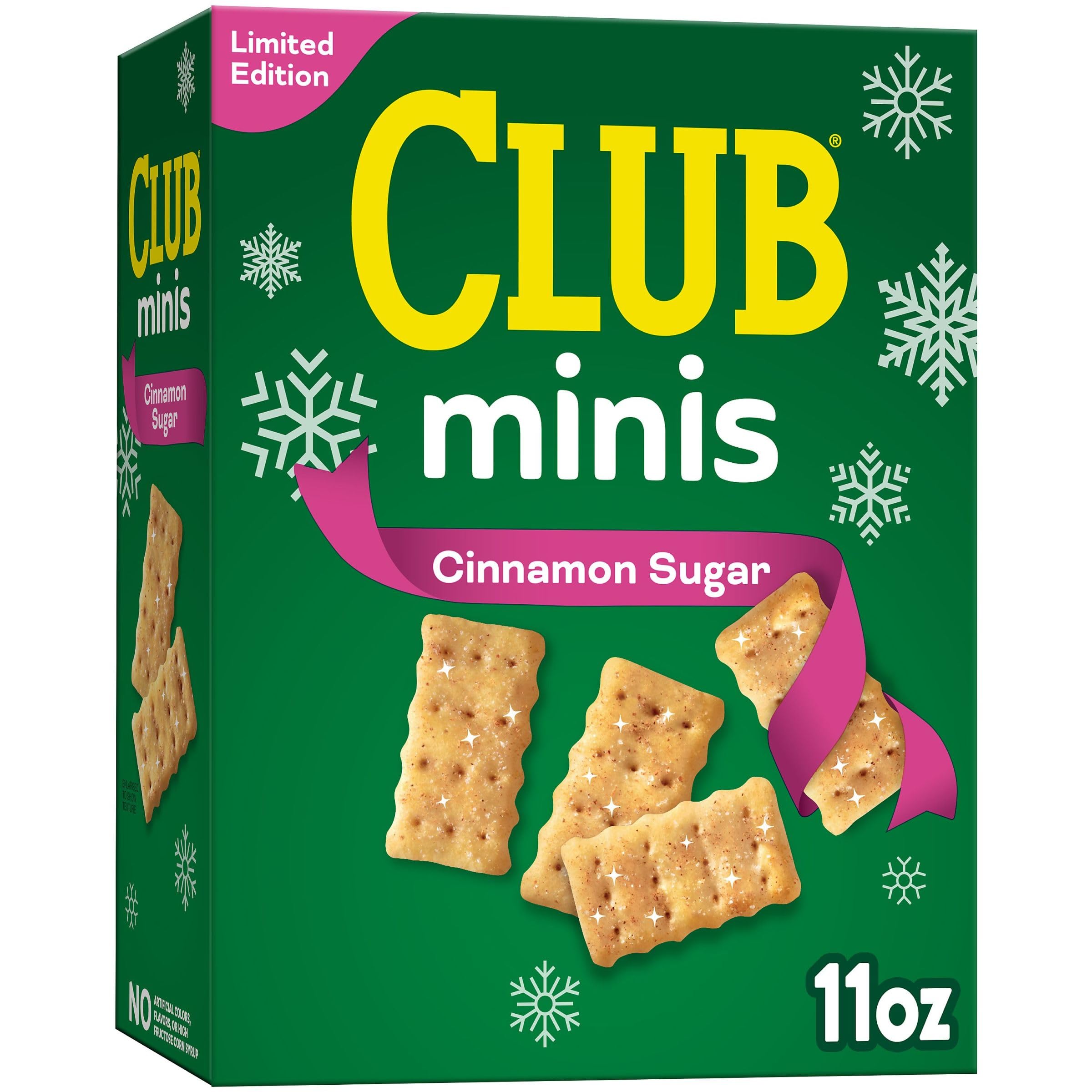 Club Minis Mini Crackers, Holiday Snacks, Snack Crackers, Cinnamon Sugar