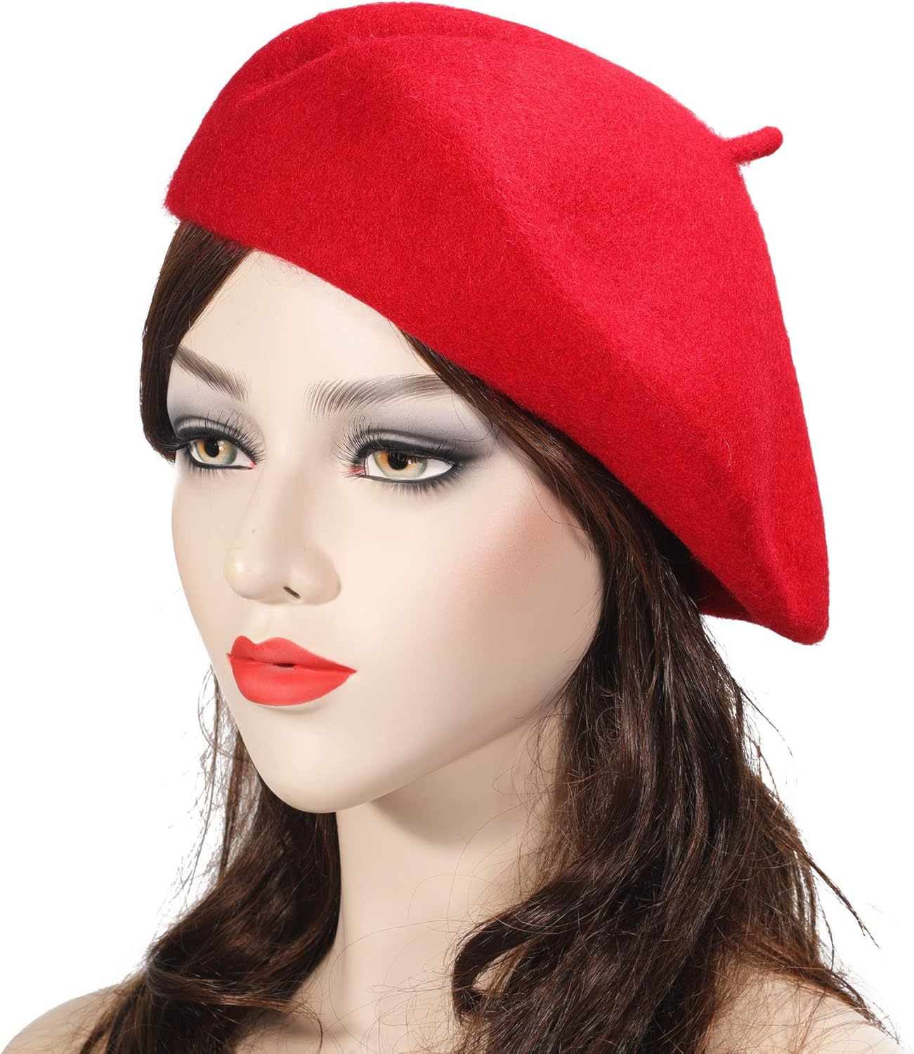 ZLYC Wool French Beret Hat Solid Color Beret Cap for Women Girls - Image 3