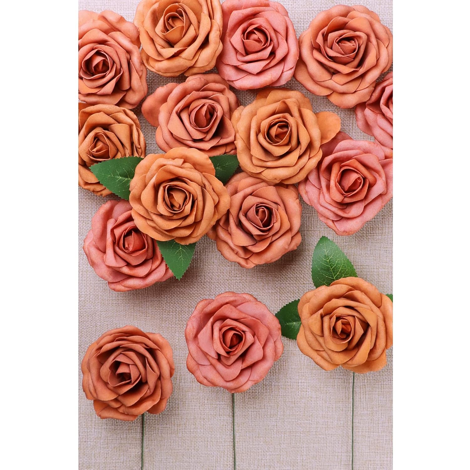 ROYETUM Artificial Flowers 4.7inch Foam Grandiflora Rose
