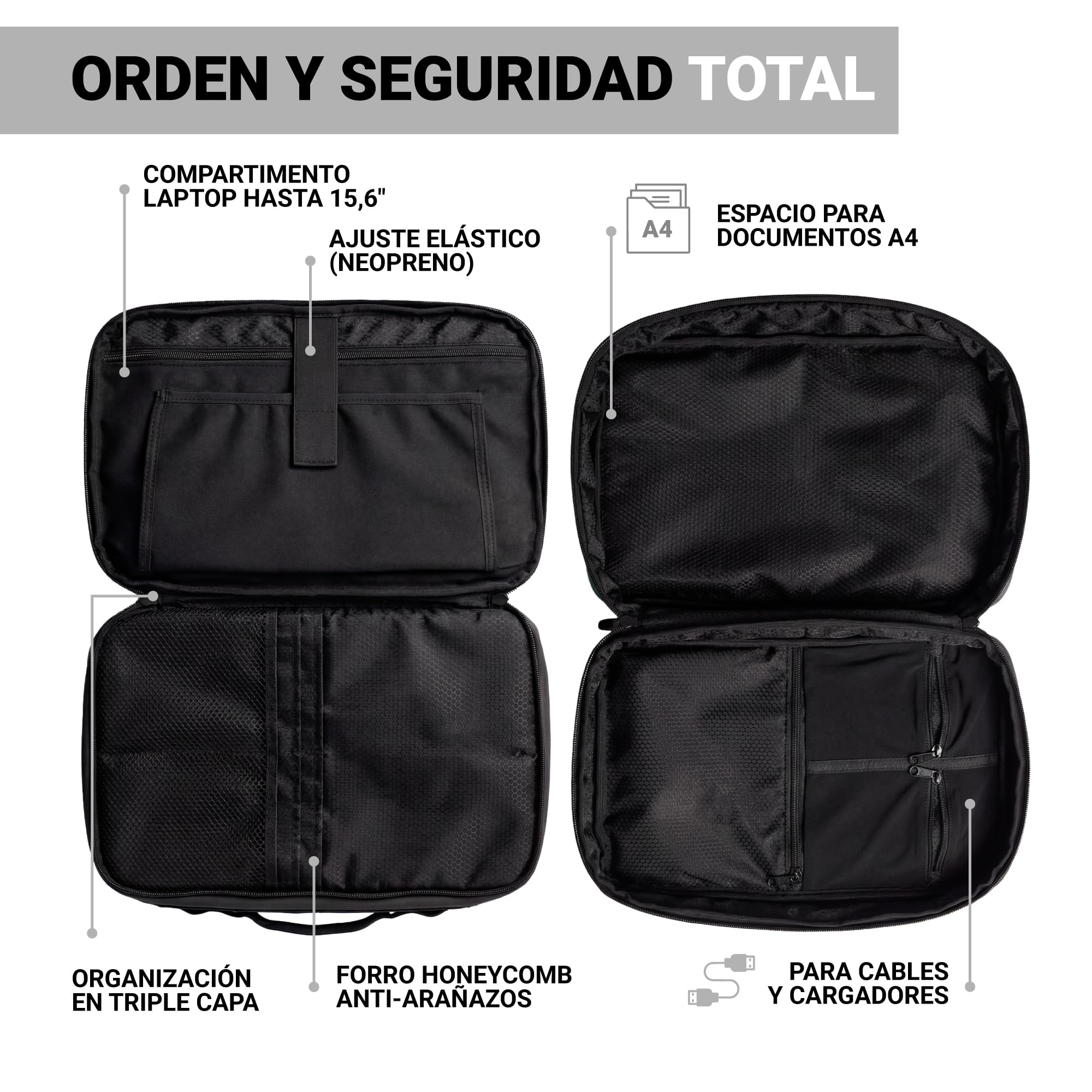 PICSIL Horizon Funda para Portátil - Maletín Modular Organizador de Documentos 10,4L-15,6L, Business Briefcase Extensible, hasta 15.6", Viajes de Negocios y Coworkingg - Moss