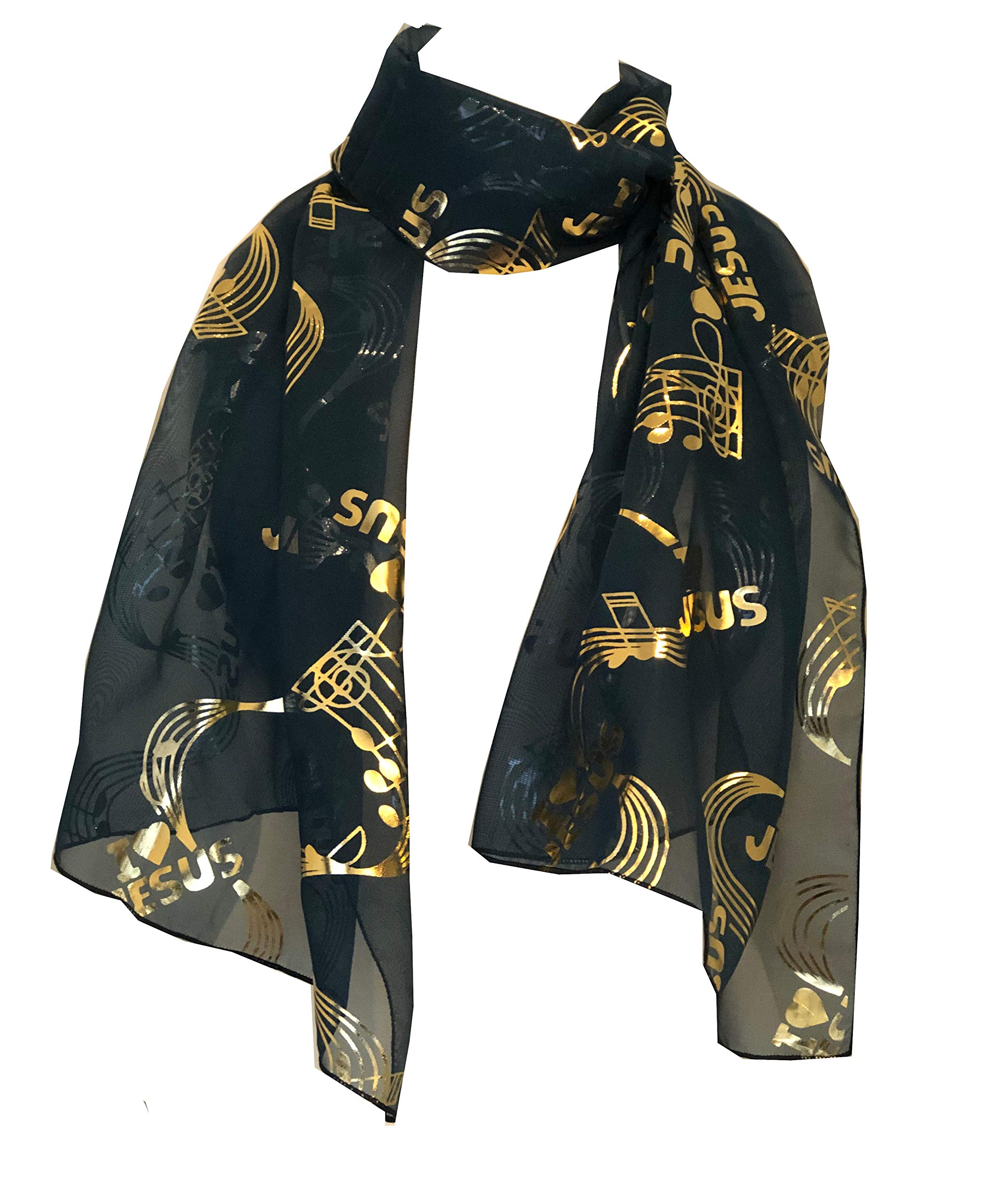 Pamper Yourself Now Green I Love Jesus Scarf Thin Pretty Scarf Great for Any Outfit Lovely Gift