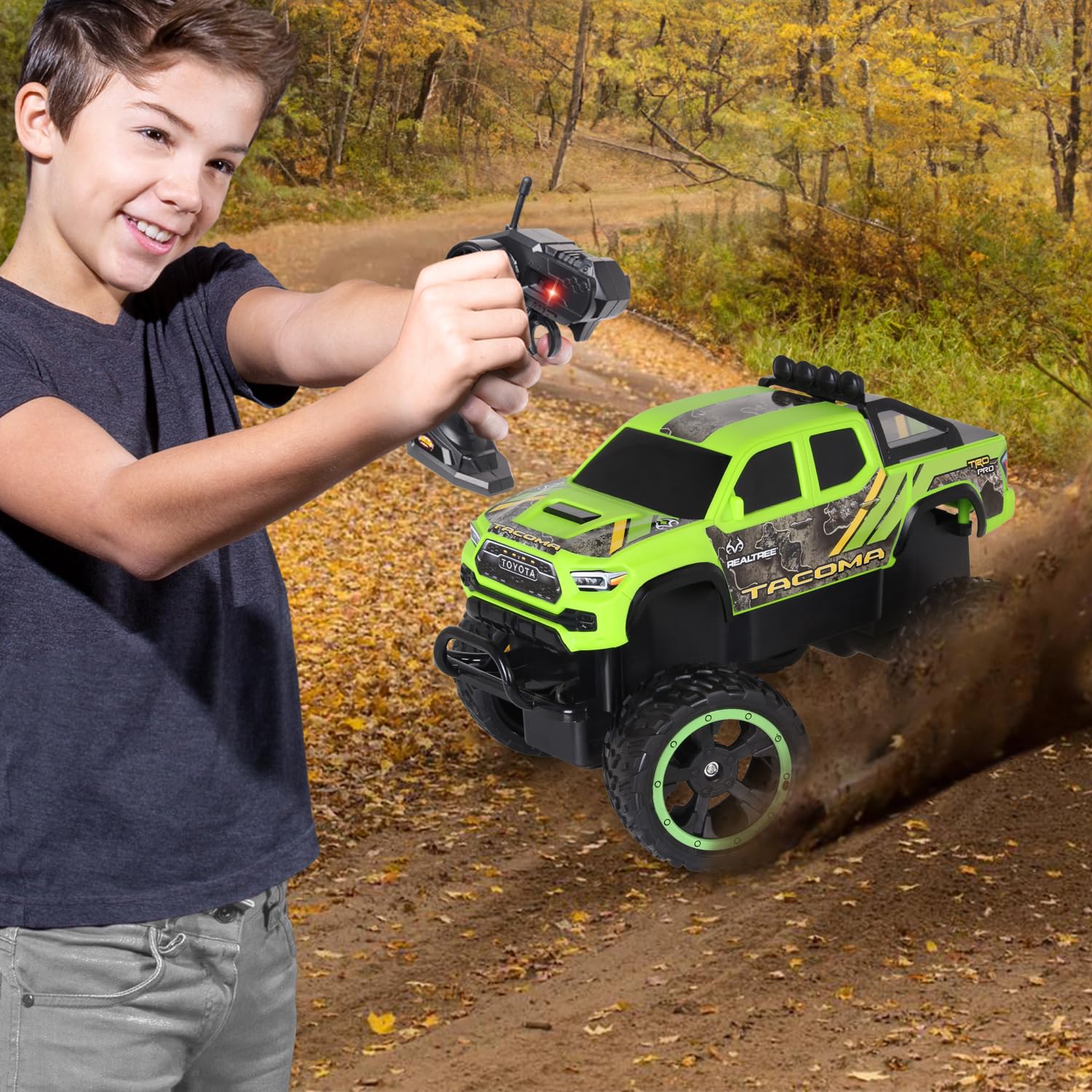 Amazon.com: NKOK Realtree Toyota Tacoma RC Monster Truck : Toys