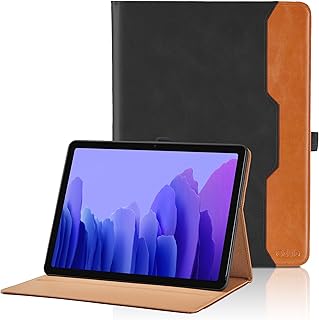 Case for Samsung Galaxy Tab A7 10.4" 2022/2020 - [Hand Strap] Multi-Angle Viewing Stand PU Leather Tablet Case with Auto Wake/Sleep Smart Cover SM-T500/T505/T507/T509 - Black