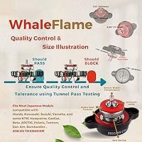 Vista 6 de WhaleFlame - Tapa de radiador de alta presión con medidor de temperatura de 1.8 bar (25.6 psi), monitoreo de temperatura en tiempo real para evitar