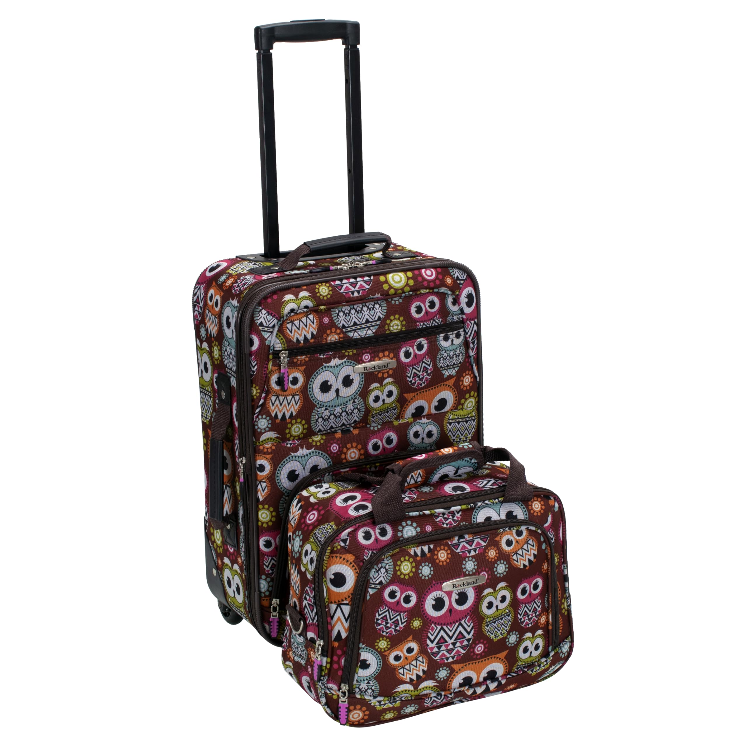 Rockland Fashion Softside Upright Luggage Set, Color, One Size, Fashion Softside Upright Luggage Set