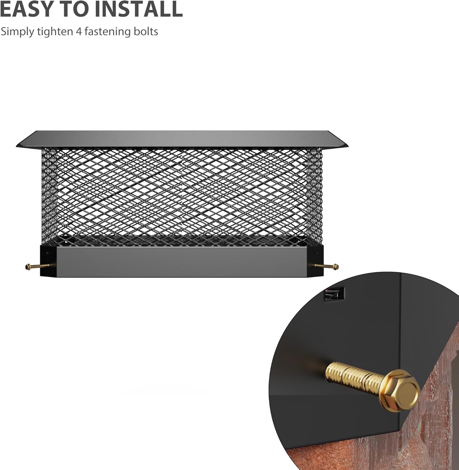 COZONY Chimney Cap 5x9, Chimney Covers Outside Cap for Wood Stove Fireplaces