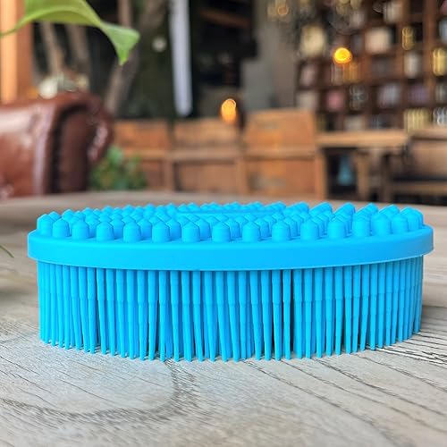 Miniatura 159 de Cepillo sensorial prémium para niños o autismo, exfoliante corporal de silicona suave, cepillos 2 en 1 para terapia ocupacional, esponja