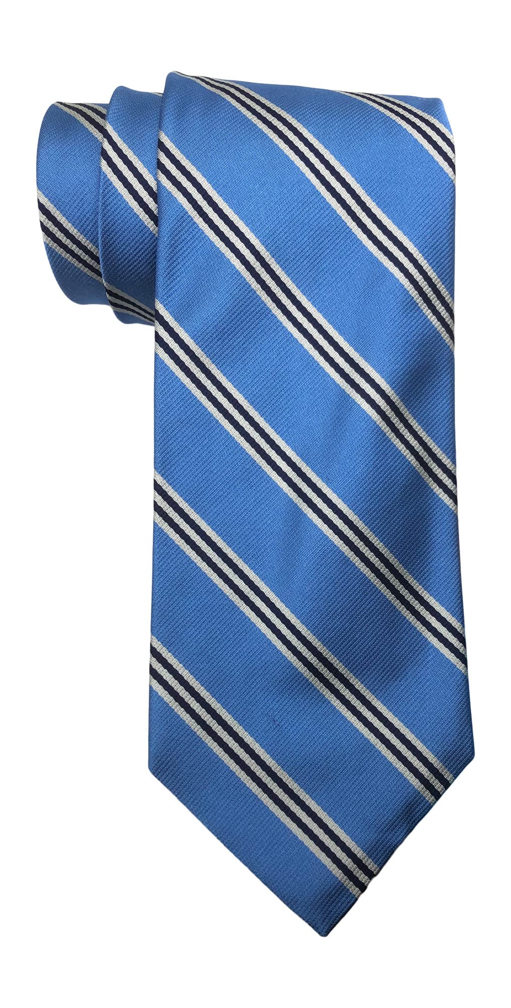 Brooks Brothers Makers and Merchants XL Blue Striped Tie, Red, MD