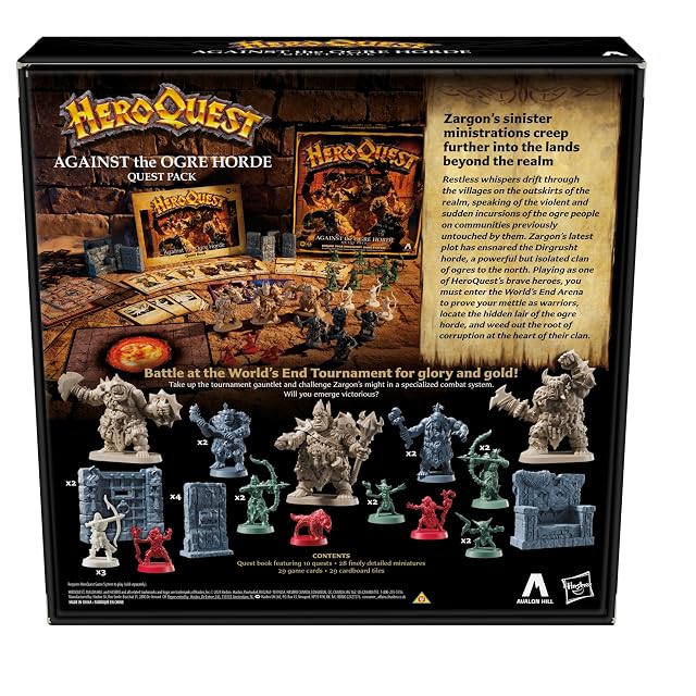 Foto 2 de 8 de Avalon Hill, Heroquest, Against The Ogre, Horde Quest Pack, Juego de rol a partir de 14 años