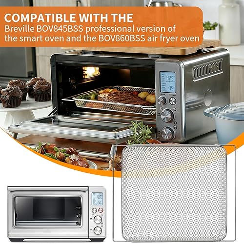 Miniatura 3 de GWY Air Fryer Basket for BOV860BSS Smart Oven Air Fryer and Convection Oven Breville BOV845BSS Smart Oven Pro Countertop Oven,14.1"D x 11.1"W x 1"H