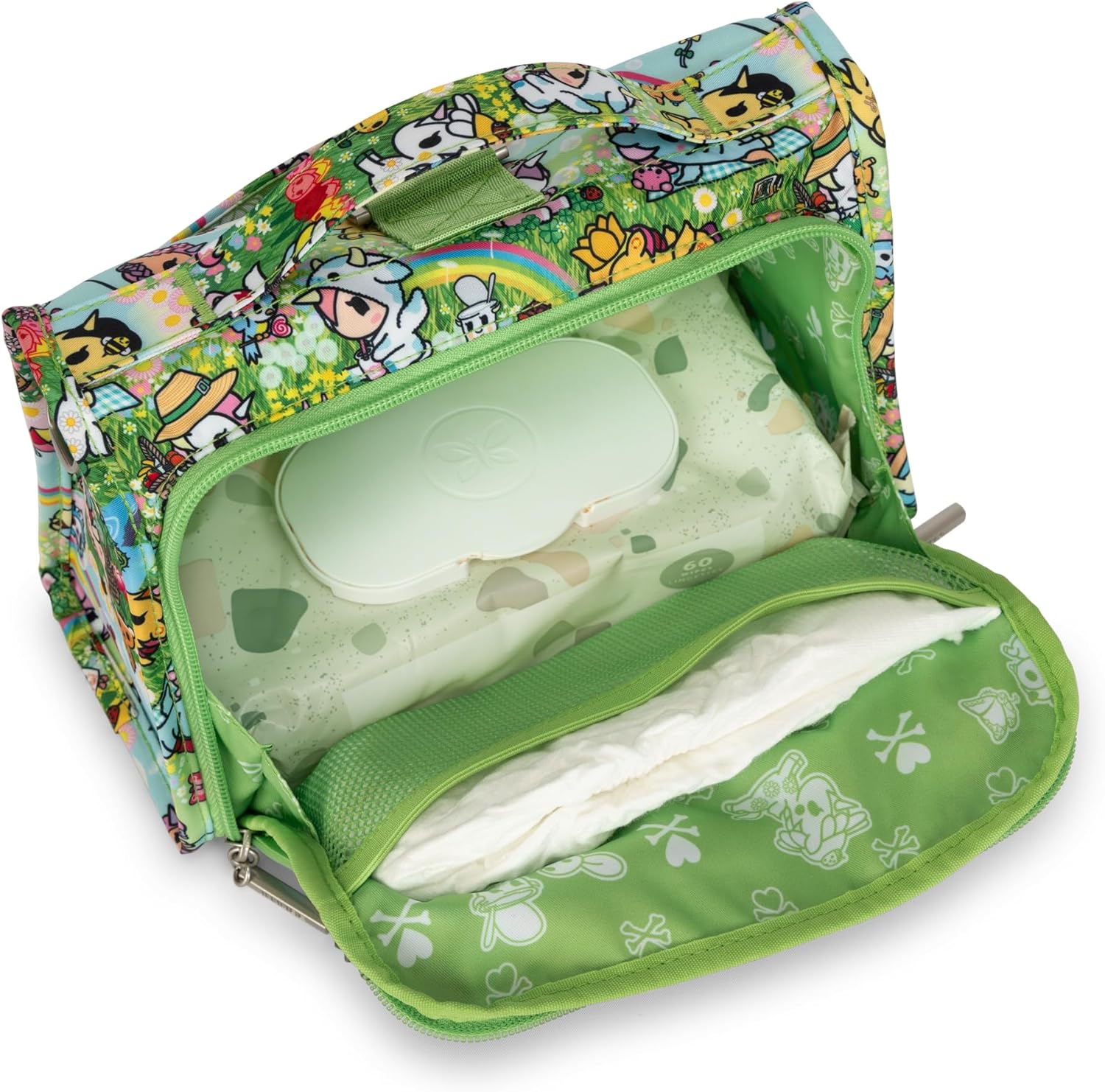 JuJuBe Tokidoki Crossbody to Backpack Convertible Purse, Small Messenger Bag with Adjustable Strap, Mini Handbag w/Multi Pockets
