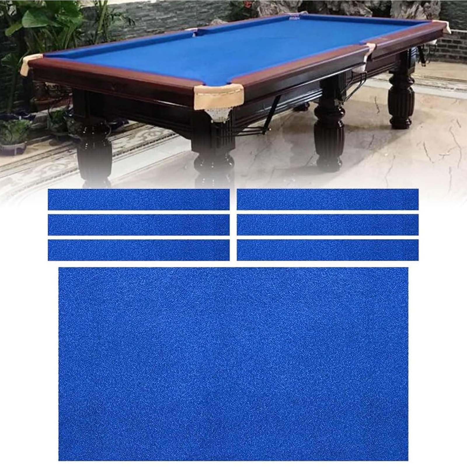 A,9ft,Table De Billard Durable Nappe Billard Kit De Remplacement Couleur Unie Tapis De Billard en Feutre Accessoires De Billard pour Table De Billard en Intérieur pour Bars Clubs Hôtels