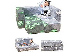 Kids Flip Open Sofa: Glow-in-the-Dark Playroom Essential