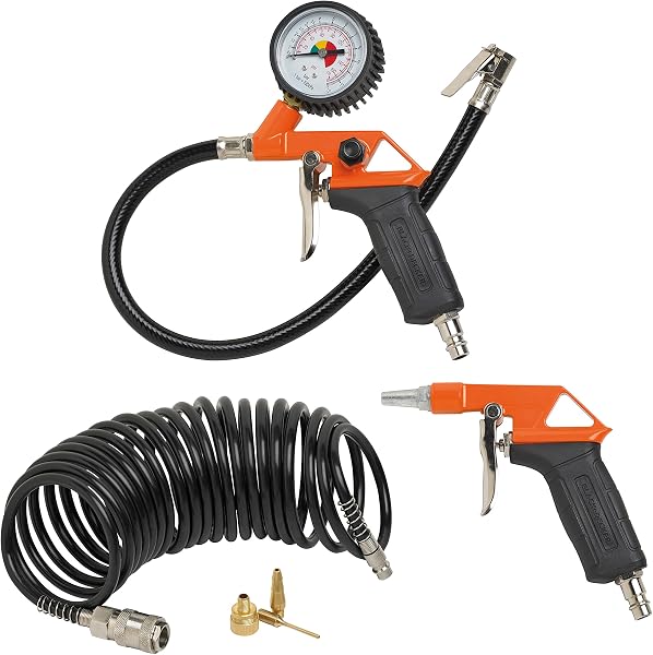 Black+Decker 9045854BND Accessori Compressore d'Aria, 230 V, Nero, BD KIT 6 PCS, Set di 6 Pezzi - 1